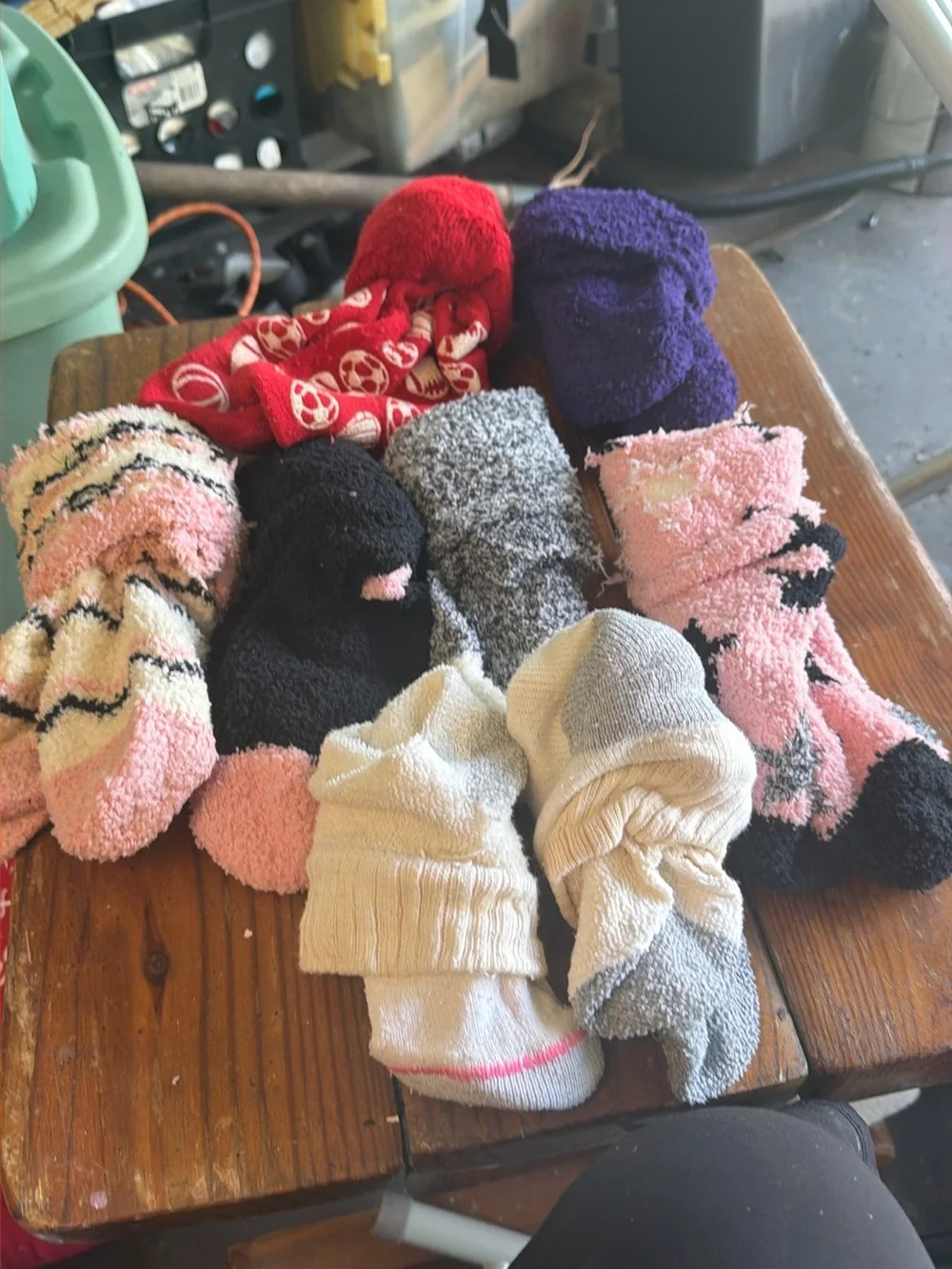 Cozy Womens Fuzzy Socks Pack - Pink, Black, Gray, Red, Purple, Cream